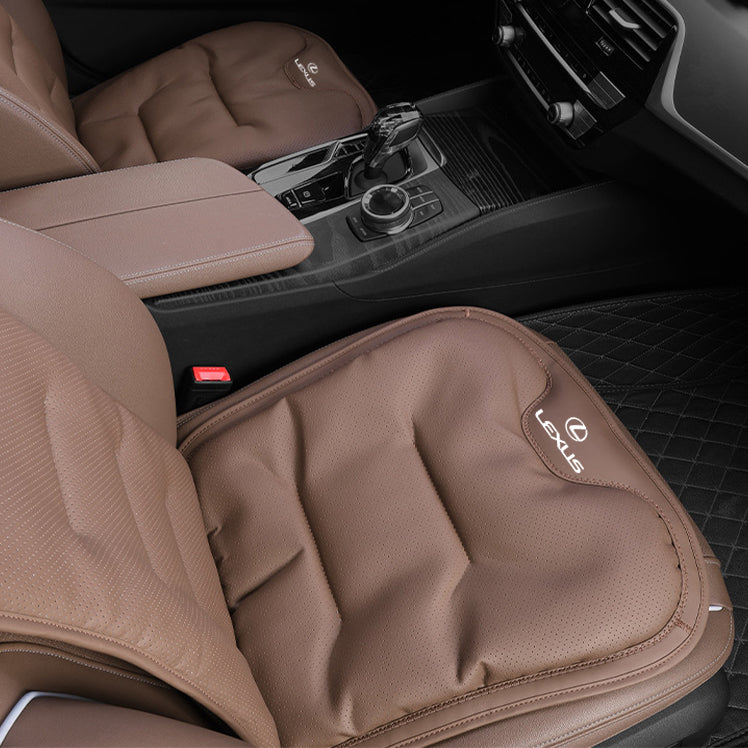 Car Seat Cushion Premium Nappa Leather Comfortable Seat Back
