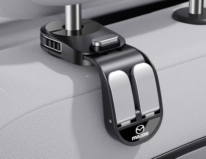 Retractable Dual-Row Car Seat Hooks