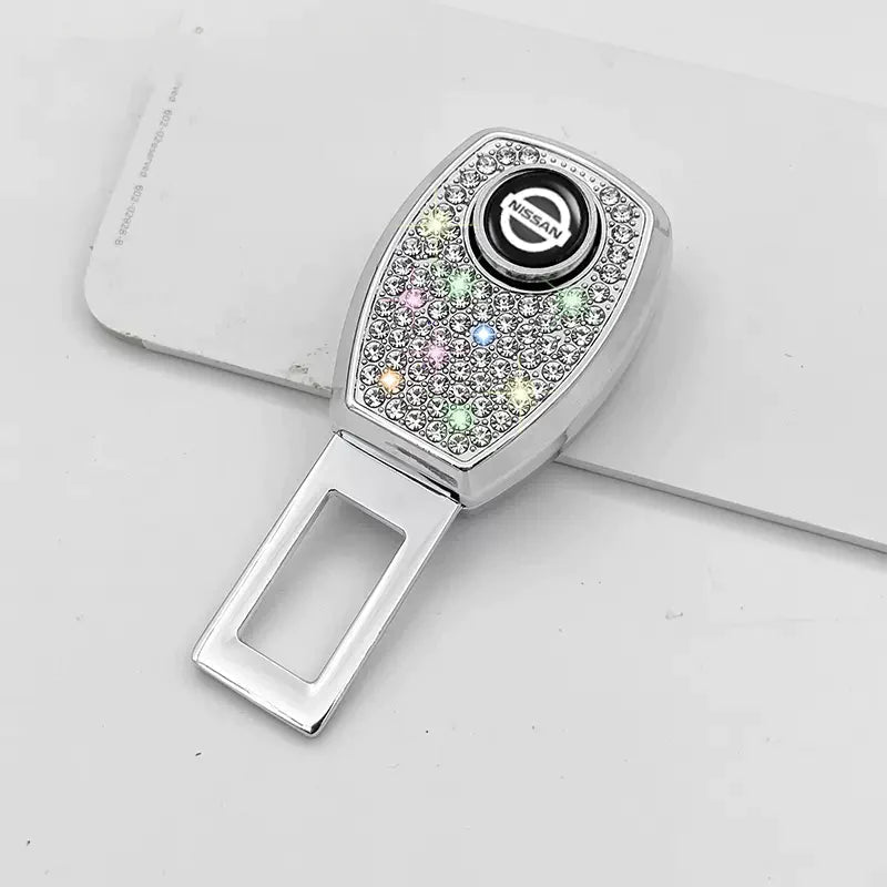 🔥Hot Sale 50 OFF🔥Car Seat Belt Rhinestone Metal Extended Buckle
