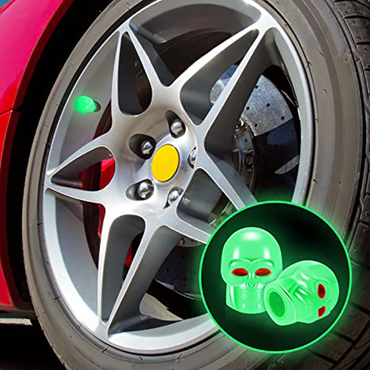 Fluorescent Car Tire Valve Cover(4pcs)