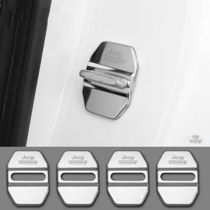 HOT SALE🎉50% OFF🎉Stainless Steel Car Door Lock Protection Cover Antirust🔥4PCS🔥