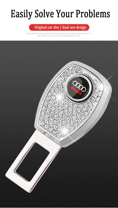 🔥Hot Sale 50 OFF🔥Car Seat Belt Rhinestone Metal Extended Buckle