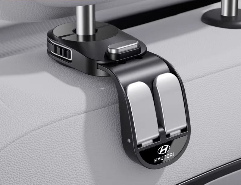 Retractable Dual-Row Car Seat Hooks