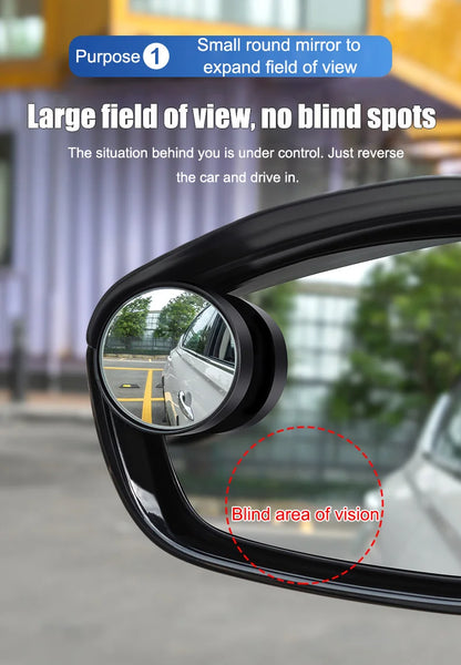 🔥 Best Seller 50% OFF 🔥 Mini Round Mirror Rain Shield – No More Blurry Views