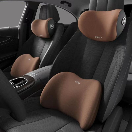 🎁 Car Headrest & Lumbar Support Cushion