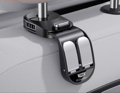Retractable Dual-Row Car Seat Hooks