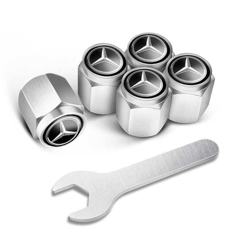 🔥LAST SALE 49% OFF🔥Automobile tire valve cap(5 Pcs+1Pcs wrench)