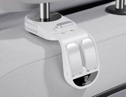 Retractable Dual-Row Car Seat Hooks