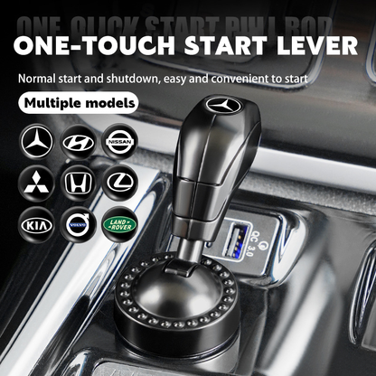 Hot Sale 50% OFF✨New Car One-button Start Ignition Switch Button Rocker Protection Cover Car Interior Accessories Modification