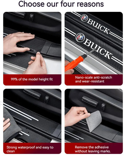 Hot Sale 🔥50% OFF🔥Carbon Car Door Sills Stickers✨9PCS ✨