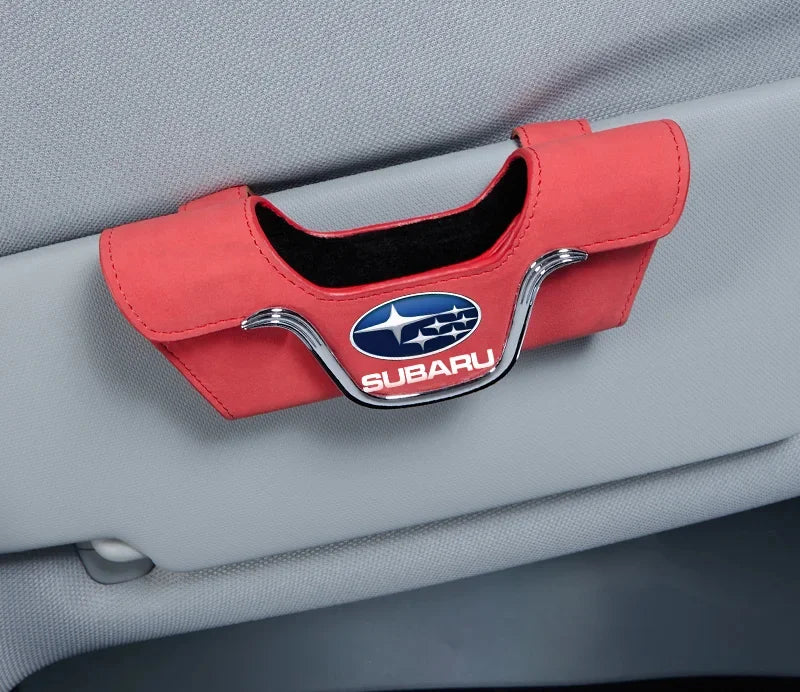 Car Multi-Functional High-Grade Leather Glasses Holder