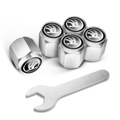 🔥LAST SALE 49% OFF🔥Automobile tire valve cap(5 Pcs+1Pcs wrench)