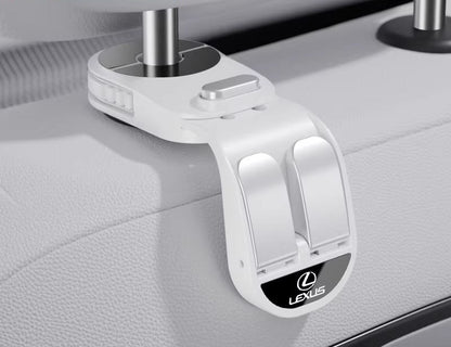 Retractable Dual-Row Car Seat Hooks