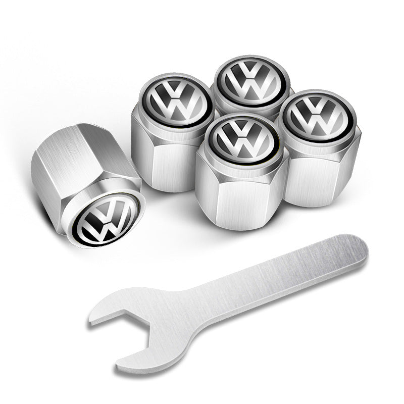 🔥LAST SALE 49% OFF🔥Automobile tire valve cap(5 Pcs+1Pcs wrench)