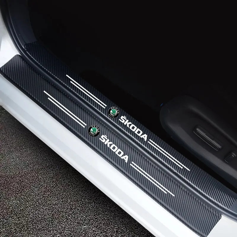 Hot Sale 🔥50% OFF🔥Carbon Car Door Sills Stickers✨9PCS ✨
