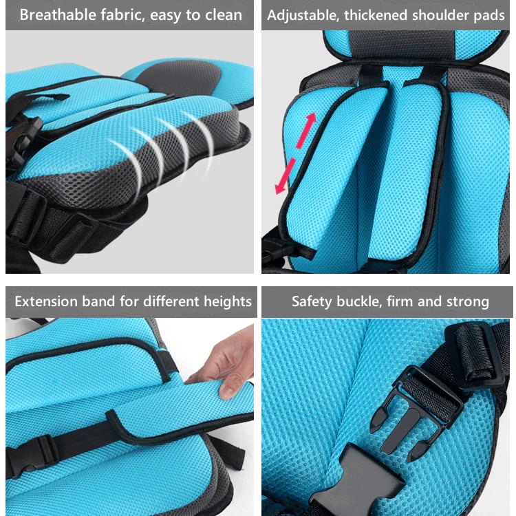 🔥2026 Hot Sale—Auto Child Safety Seat Simple Car Portable Seat Belt