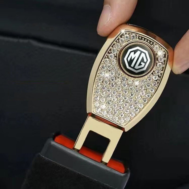 🔥Hot Sale 50 OFF🔥Car Seat Belt Rhinestone Metal Extended Buckle