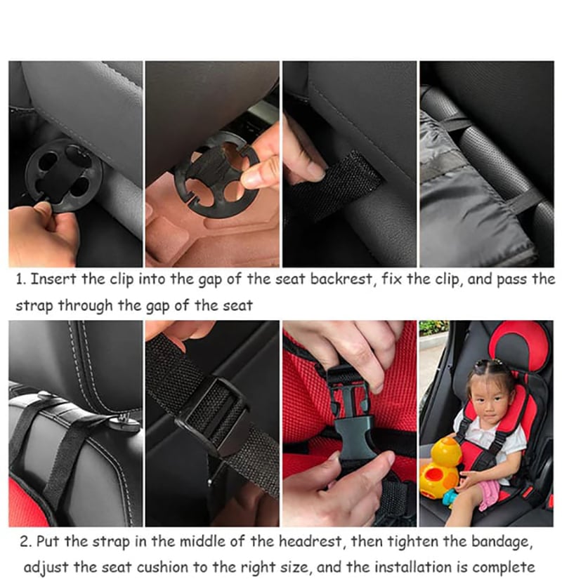 🔥2026 Hot Sale—Auto Child Safety Seat Simple Car Portable Seat Belt