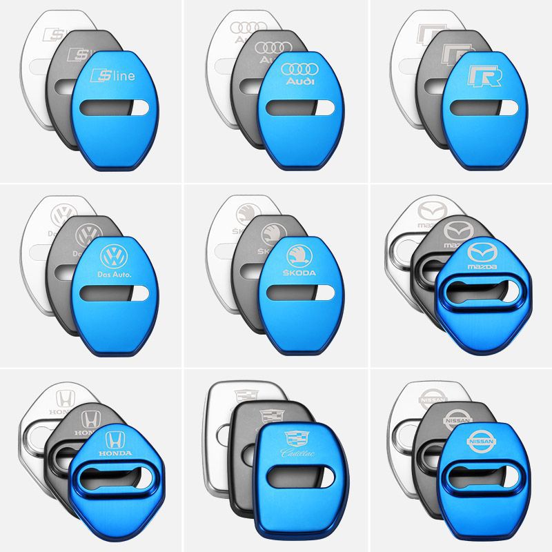 HOT SALE🎉50% OFF🎉Stainless Steel Car Door Lock Protection Cover Antirust🔥4PCS🔥