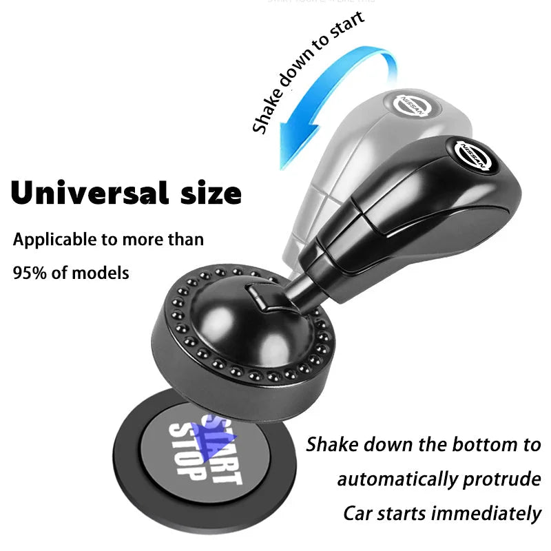 Hot Sale 50% OFF✨New Car One-button Start Ignition Switch Button Rocker Protection Cover Car Interior Accessories Modification