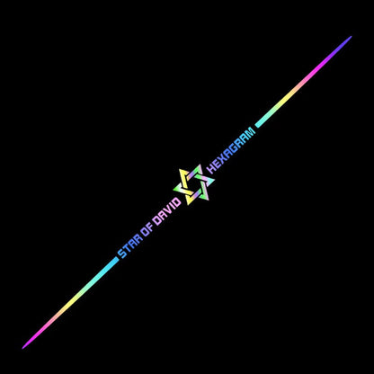 LAST SALE🎉50% OFF🎉3D Colorful laser reflective car sticker ✨4PCS✨