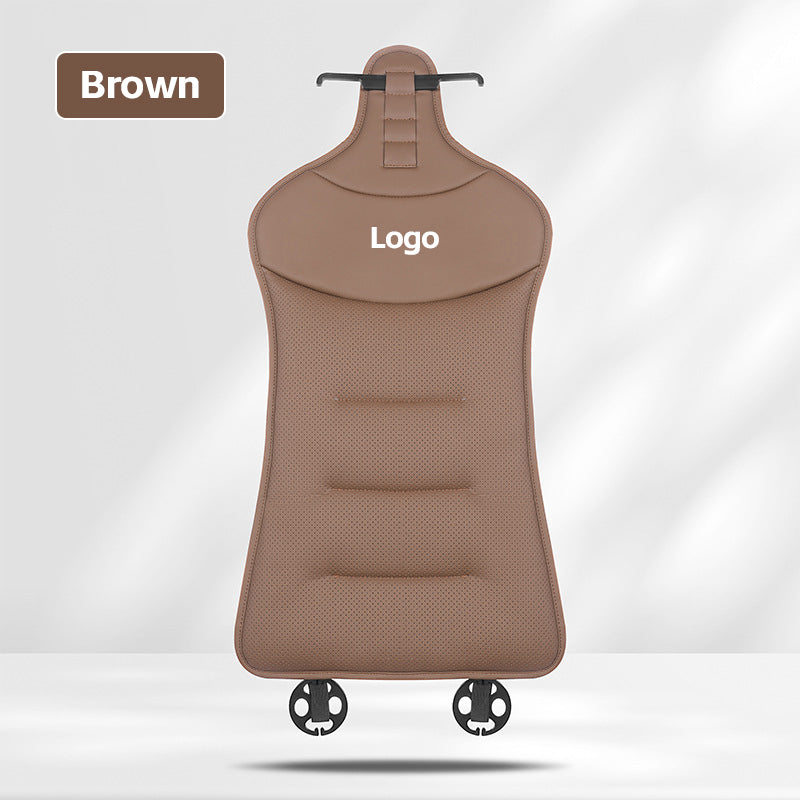 Car Seat Cushion Premium Nappa Leather Comfortable Seat Back