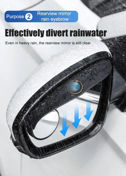 🔥 Best Seller 50% OFF 🔥 Mini Round Mirror Rain Shield – No More Blurry Views