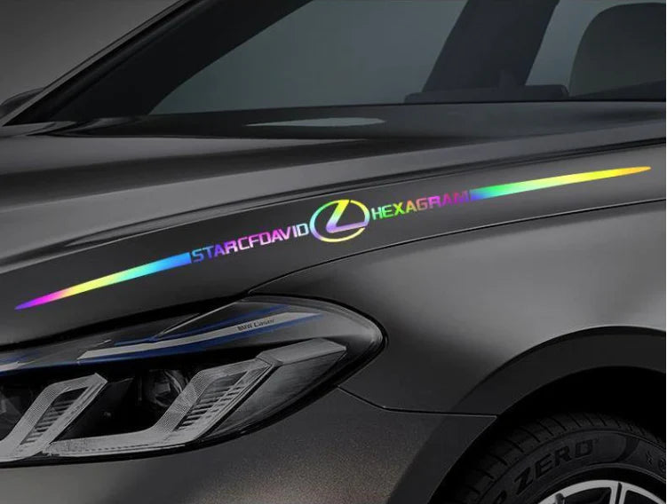 LAST SALE🎉50% OFF🎉3D Colorful laser reflective car sticker ✨4PCS✨