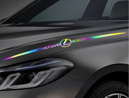 LAST SALE🎉50% OFF🎉3D Colorful laser reflective car sticker ✨4PCS✨