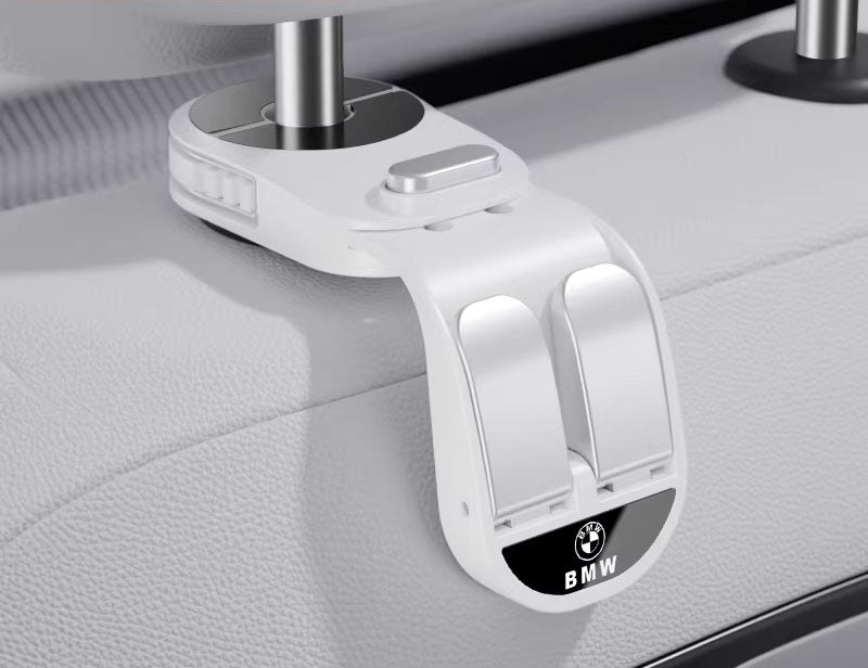 Retractable Dual-Row Car Seat Hooks