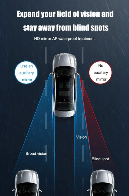 🔥 Best Seller 50% OFF 🔥 Mini Round Mirror Rain Shield – No More Blurry Views