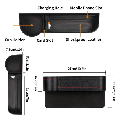 🔥Last day 49% OFF-Leather Multifunctional Car Seat Organizer