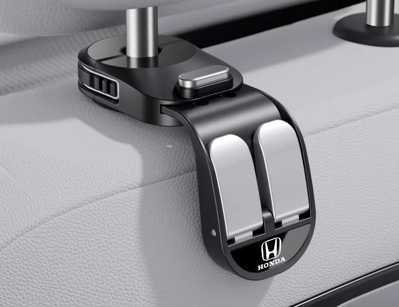 Retractable Dual-Row Car Seat Hooks