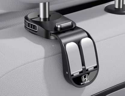 Retractable Dual-Row Car Seat Hooks