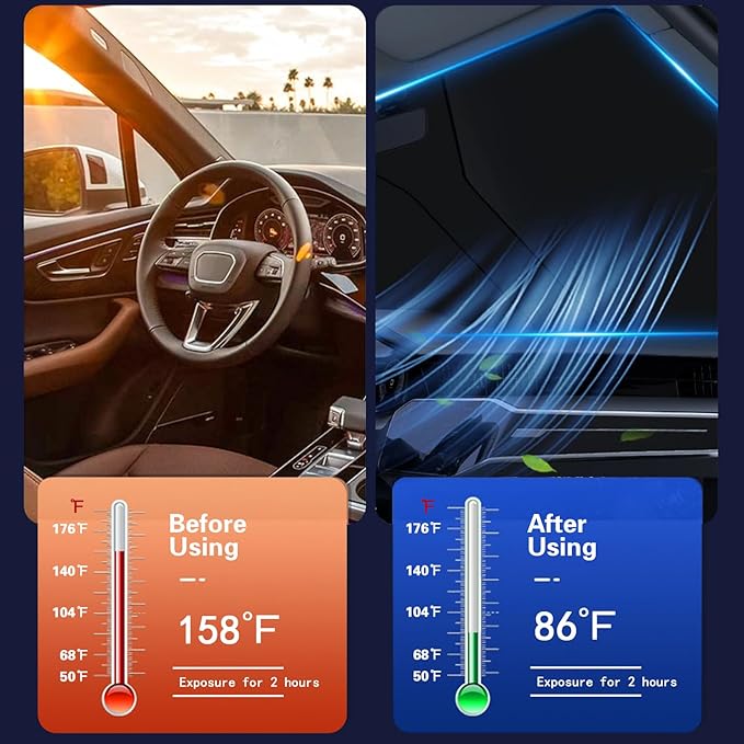 🔥Car Windshield Sun Shade Cover