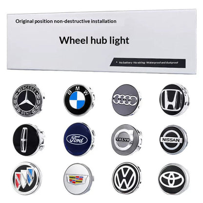 4PCS Self-powered Car Wheel Hub Floating Center Caps