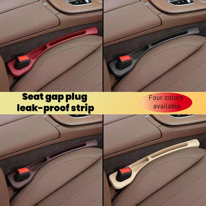 Embedded car seat gap leak-proof plug