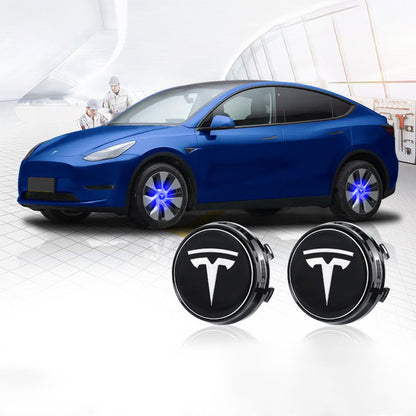4PCS Self-powered Car Wheel Hub Floating Center Caps