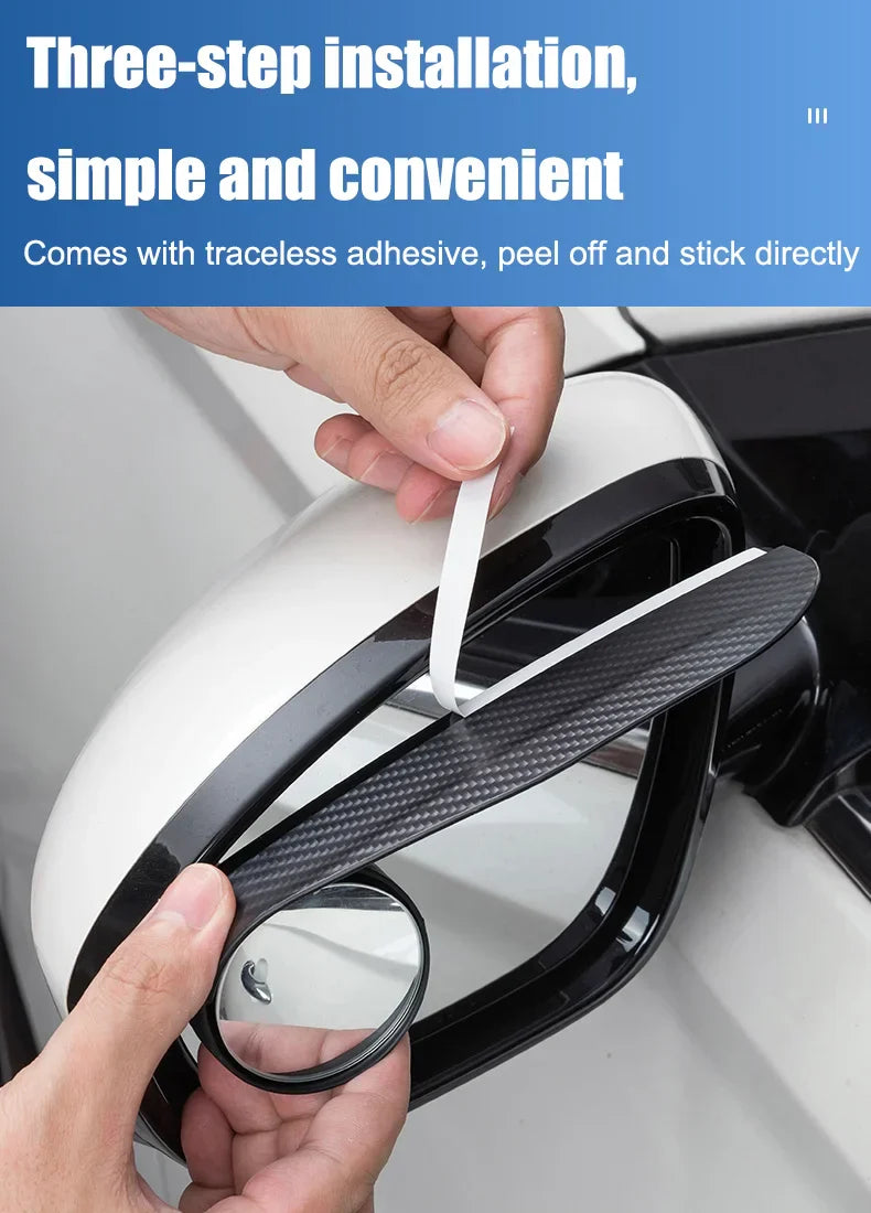 🔥 Best Seller 50% OFF 🔥 Mini Round Mirror Rain Shield – No More Blurry Views