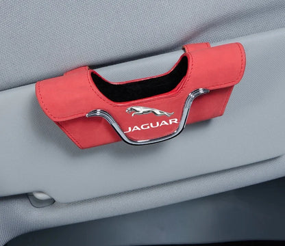 Car Multi-Functional High-Grade Leather Glasses Holder