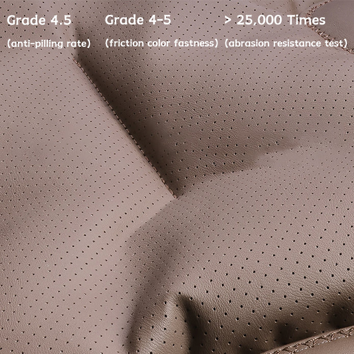 Car Seat Cushion Premium Nappa Leather Comfortable Seat Back