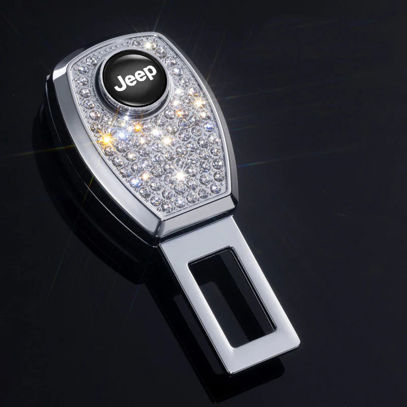 🔥Hot Sale 50 OFF🔥Car Seat Belt Rhinestone Metal Extended Buckle