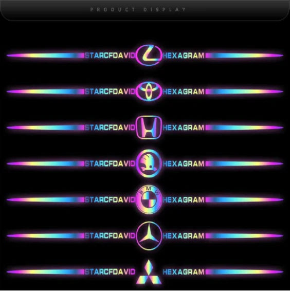 LAST SALE🎉50% OFF🎉3D Colorful laser reflective car sticker ✨4PCS✨