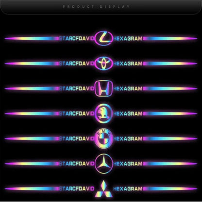 LAST SALE🎉50% OFF🎉3D Colorful laser reflective car sticker ✨4PCS✨