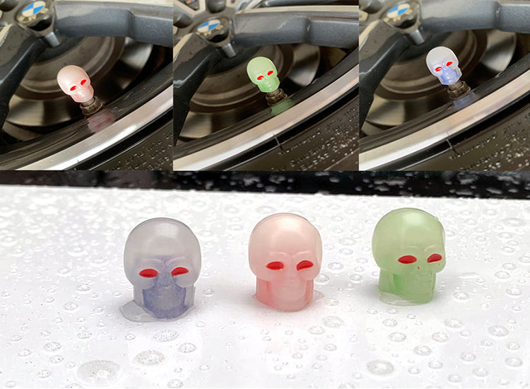 Fluorescent Car Tire Valve Cover(4pcs)
