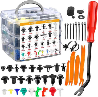 (820Pcs/925Pcs) Car Retainer Clips & Fastener Remover