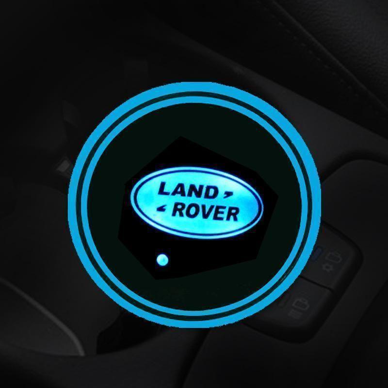 7 Colors Led Car Logo Cup Lights up Holder(1 pair)