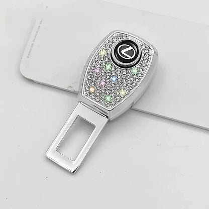 🔥Hot Sale 50 OFF🔥Car Seat Belt Rhinestone Metal Extended Buckle