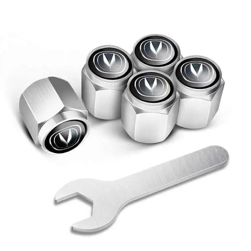 🔥LAST SALE 49% OFF🔥Automobile tire valve cap(5 Pcs+1Pcs wrench)