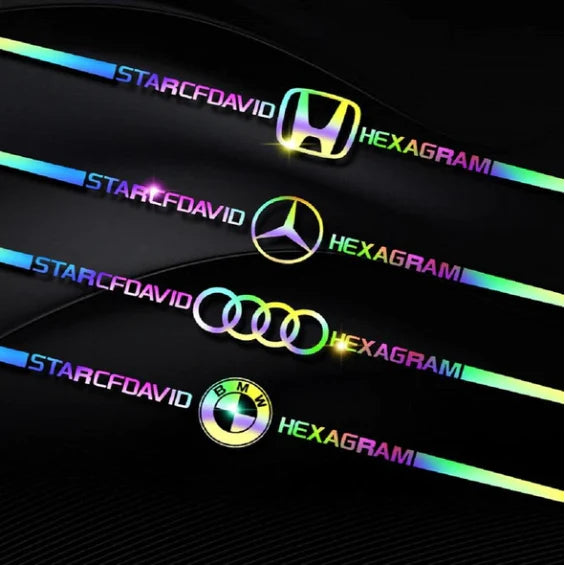 LAST SALE🎉50% OFF🎉3D Colorful laser reflective car sticker ✨4PCS✨